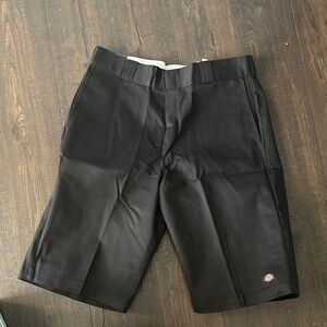 Dickies Men's Black Flat Front Shorts